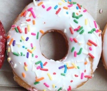 Vanilla Sprinkle Doughnut
